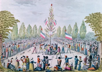 La piantagione di un albero della libertà durante la Rivoluzione, c.1792